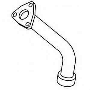 MERCEDES EXHAUST PIPE , L FOR MANIFOLD ARC-EXP.300119 6214900225
