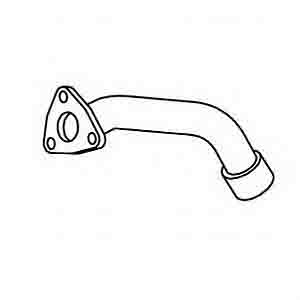 MERCEDES EXHAUST PIPE , R FOR MANIFOLD ARC-EXP.301972 6214900025