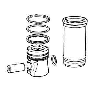 SCANIA CYLINDER LINER&PISTON RING ARC-EXP.500559 550264