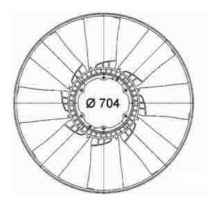 RENAULT FAN BLADE ARC-EXP.600201 5010315925